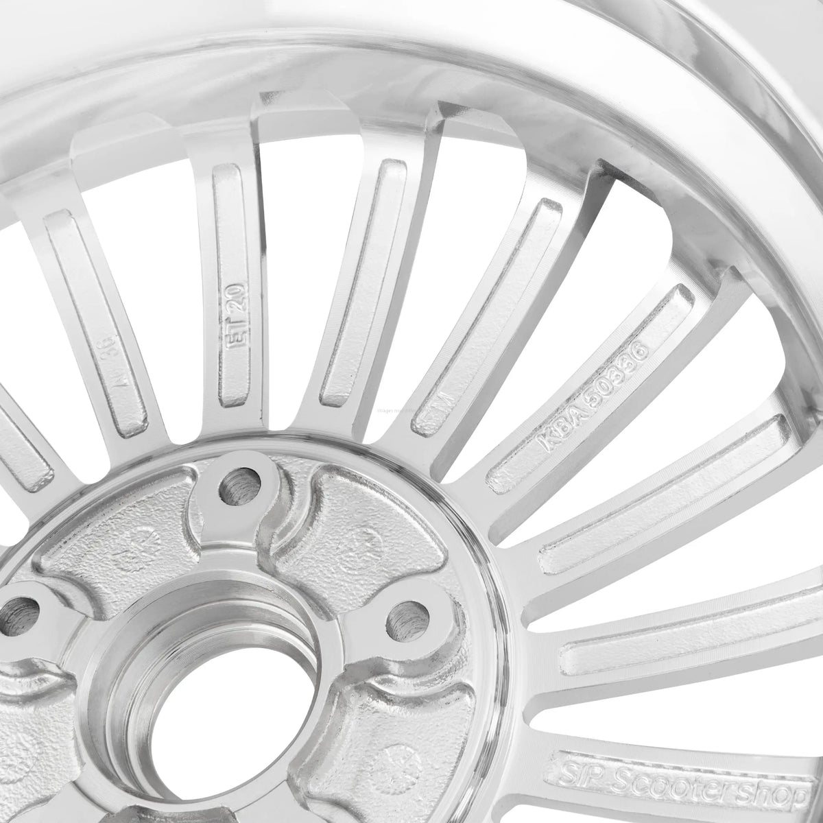 Pair Chrome Rims For Vespa 50 Special PK S XL 125 ET3 Spring – 3.00-10 Wheels