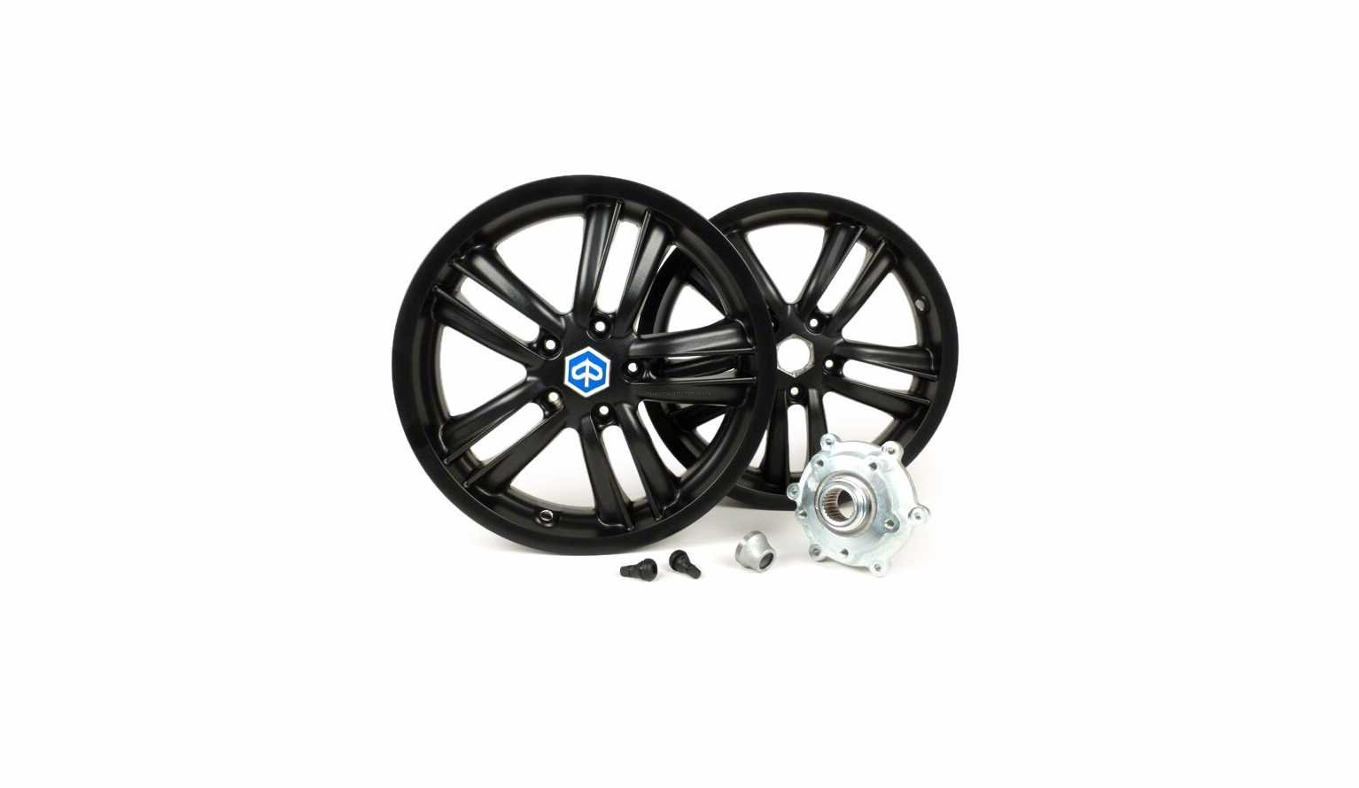 Rims Set PIAGGIO Black | Vespa GT/GTV/ GTS/GTL 125-300cc - Falan Parts