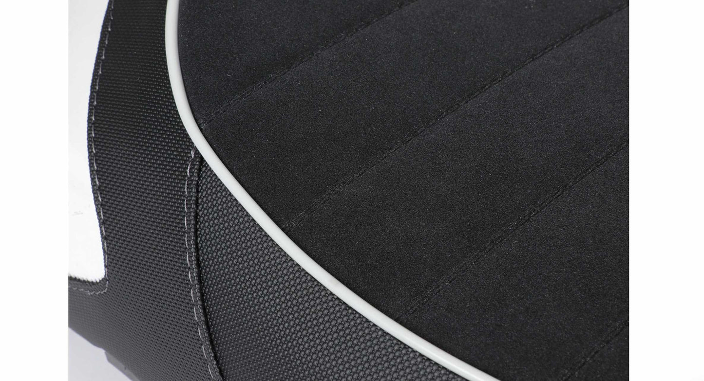 Seat NISA Deluxe Black White Grey | Vespa GT/GTS/GTV 125-300 i.e. (-2014) NISA  Falan Parts