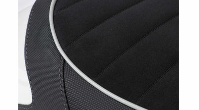 Seat NISA Deluxe Black White Yellow | Vespa GT/GTS/GTV 125-300 i.e. (-2014) NISA  Falan Parts