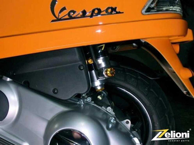 Shock Absorber ZELIONI Rear Silver | Vespa LX/LXV/S 125/150cc Zelioni 388.10 Falan Parts