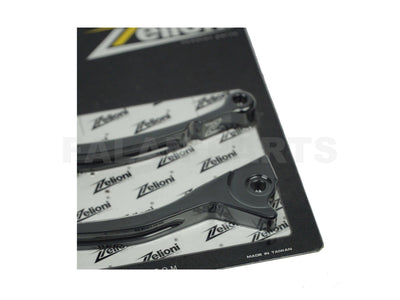 Zelioni Sport Brake Levers Gloss Black | Vespa GTS Models125-300cc Zelioni 73.95 Falan Parts